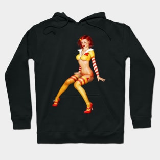 Want Fries With That Shake - Fast Food Pinup Hoodie